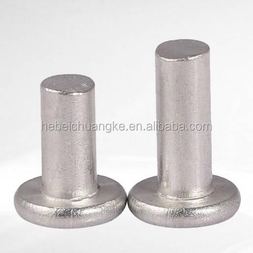 China Manufacturer High Quality And Good Price Non-standard Solid Flat Head Steel And Machine Rivets